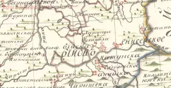 Карта Бийского уезда 1821 года -  Бийского уезда 60 верст (1).webp