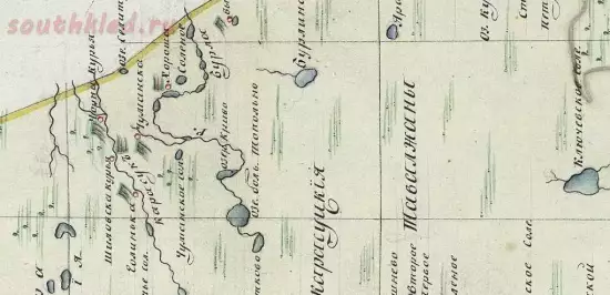 Карта Бийского уезда Семипалатинской дистанции 1821 года - screenshot_5640.webp