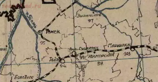 Схематическая карта административных районов Западно-Сибирского края 1933 года - screenshot_5756.webp