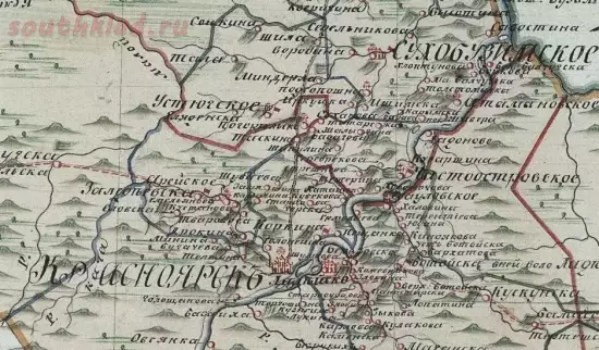 Карта Красноярского уезда Сухобузинского, Ладейского и Канского комиссарства 1821 года - screenshot_5789.webp