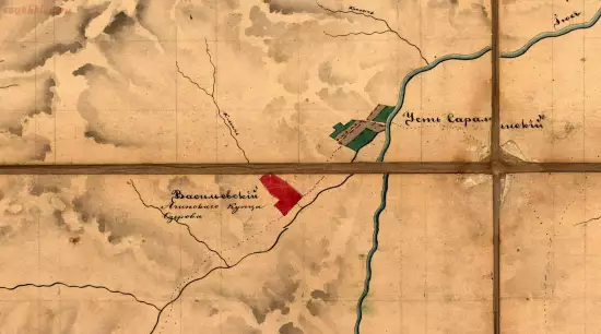 Карта частным золотым приискам Енисейской губернии юго западной части Ачинского округа 1858 года - 5.webp