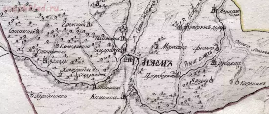 Карта Изюмского уезда из описания 1788 года - screenshot_256.webp