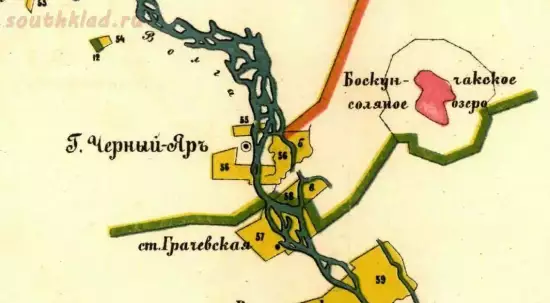 Карта земель Астраханского казачьего войска 1890 года - screenshot_292.webp