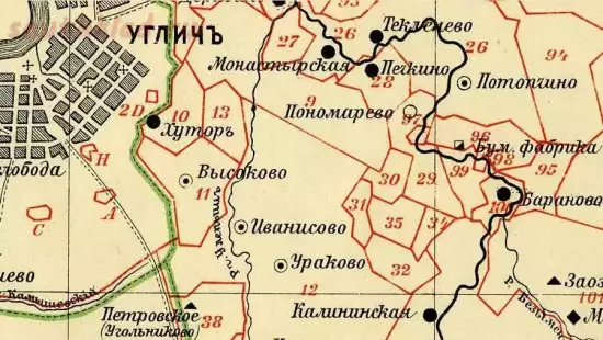Карта Угличского уезда Ярославской губернии 1902 года - ugl-obr.webp