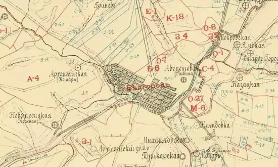 Карта Белгородского уезда Курской губернии 1910 года - screenshot_509.webp