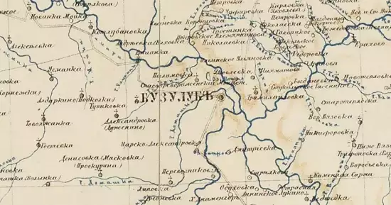 Карта Самарской губернии 1867 года - screenshot_511.webp