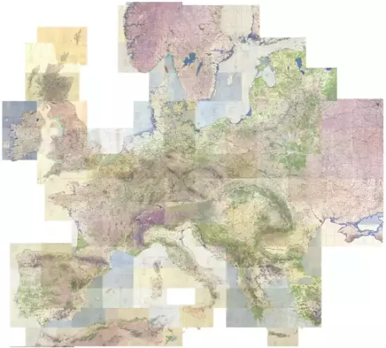Английская карта Европы 1944 года - map.webp