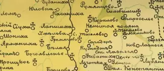 Карта Нижегородского уезда Нижегородской губернии 1867 года - screenshot_607.webp