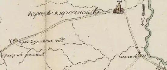 Топографическая карта Тамбовского наместничества Кирсановского уезда 1787 года - screenshot_685.webp