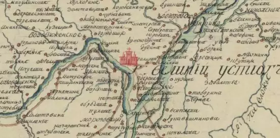 Карта Великоустюгской округи 1784 год - screenshot_717.webp