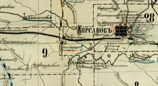 Карта Кирсановского уезда Тамбовской губернии 1900 года - screenshot_882.webp