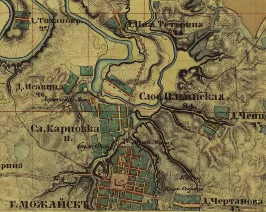 Одноверстка карта Московской губернии 1853 года - 4qu0WXtvCi4.webp