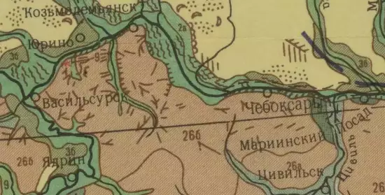 Геоморфологическая карта долины Волги и прилегающих территорий 1965 года - screenshot_942.webp