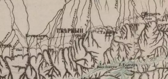 Карта центрального Тянь-Шана окрестности оз. Иссык-Куль 1869 года - screenshot_955.webp