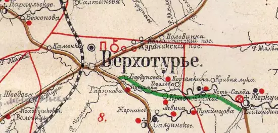 Карта Пермской губернии Верхотурского уезда 1909 года - screenshot_1015.webp