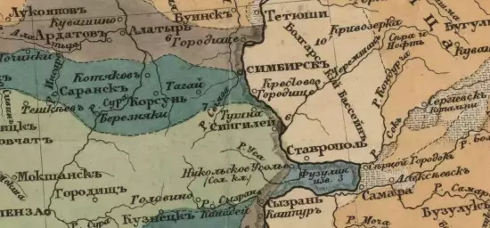 Геогностическая карта Европейской России и хребта Уральского 1849 года - screenshot_1143.webp
