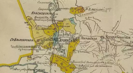Карта Ачинского округа Енисейской губернии 1892 год - screenshot_1248.webp