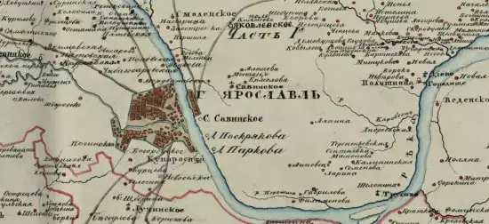 Карта Ярославского уезда Ярославской губернии 1798 года - screenshot_1318.webp