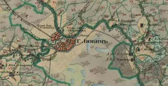 Генеральный план Любимского уезда Ярославской губернии 1798 года - screenshot_1370.webp