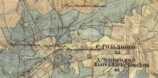Одноверстка карта Московской губернии 1853 года - screenshot_263.webp