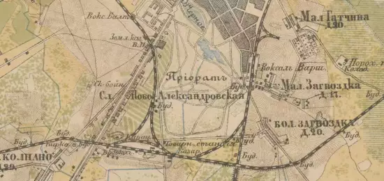 Подробная топографическая карта окрестностей Санкт-Петербурга 1870-1890 годов - screenshot_310.webp