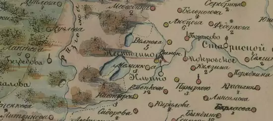 Карта Опочецкого уезда Псковской губернии 1838 года - screenshot_760.webp