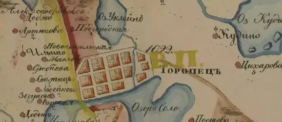 Карта Торопецкого уезда Псковской губернии 1838 года - screenshot_768.webp