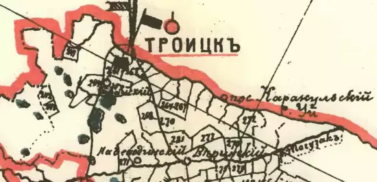 Карта Кустанайского уезда Тургайской области 1910 года - screenshot_1154.webp