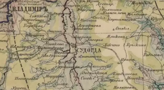 Гипсометрическая карта Владимирской губернии и прилегающих местностей 1899 года - screenshot_1301.webp