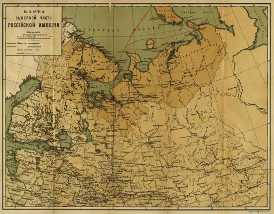 Карты из Путеводителя по Северу России 1899 года - Rossiyskaya_imperiya_nord_1899.webp