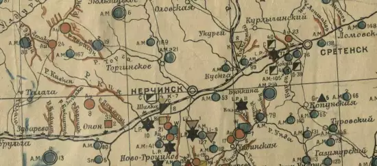 Карта полезных ископаемых Дальнего Востока. Забайкалье 1923 года - screenshot_1842.webp