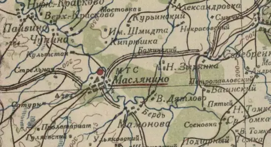 Карта Маслянинского района Новосибирской области 1944 года - screenshot_1987.webp