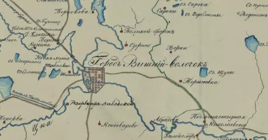 Карта Вышневолоцкого уезда Тверской губернии 1825 года - screenshot_2220.webp