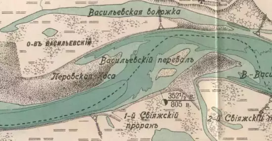 Лоцманская карта реки Волга 1911 года -  карта реки Волга 1911 года (2).webp