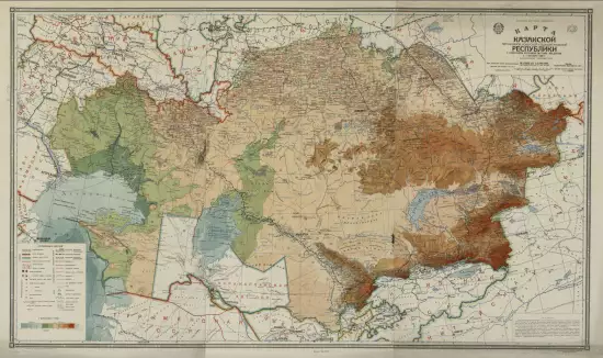 Карта Казакской автономной Советской Социалистической Республики 1931 год - screenshot_2400.webp