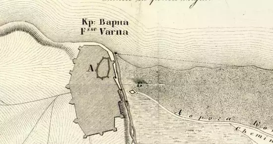 План обложения крепости Варна с южной стороны в 1828 году -  обложения крепости Варна с южной стороны в 1828 году (2).webp