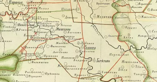 Карта церковных приходов и волостей Можайского и Рузского уездов 1881 года - screenshot_2458.webp