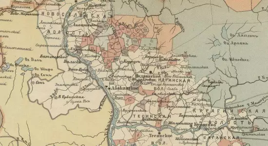 Карта заселяемой части Сибири Енисейской губернии 1905 года - screenshot_2613.webp