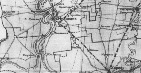 Карта Административного деления Одесской губернии 1923 года -  Административного деления Одесской губернии (2).webp