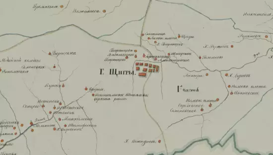 Карта Щигровского уезда Курской губернии 1785 года - screenshot_2789.webp