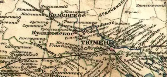 Карта Тюменского уезда Тобольской губернии 1913 года -  Тюменского уезда Тобольской губернии 1913 года (1).webp