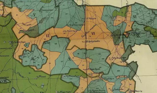 Карта Киргизского землепользования и пастбищных районов Семипалатинского уезда Семипалатинской области 1909 года - screenshot_3064.webp