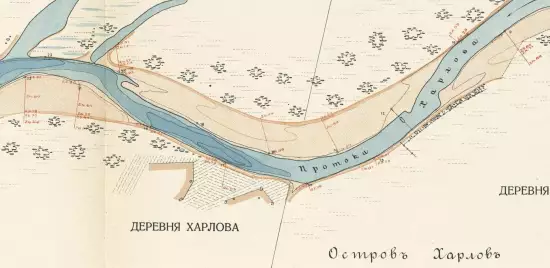 Судоходная карта реки Вычегды от c. Усть-Выма до г. Котласа 1912 года - screenshot_3097.webp