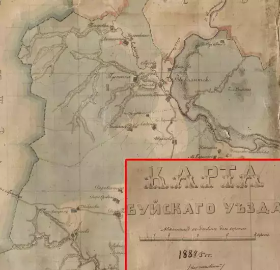 Карта Буйского уезда Костромской губернии 1884 года - 444-obr.webp