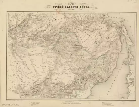 Карта Речной области Амура 1859 года -  Речной области Амура 1859 года (1).webp