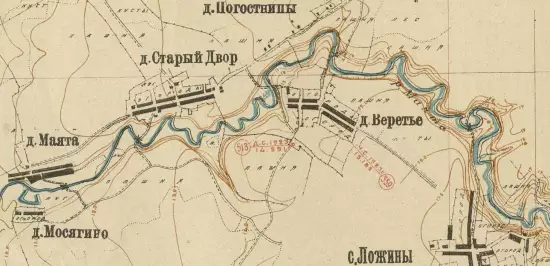 Судоходная карта озера Ильмень и его поймы 1926 года - screenshot_3233.webp