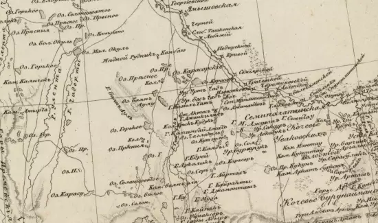 Карта Земель, принадлежащих Киргиз-Казакам, и Туркестана 1831 года - screenshot_3241.webp