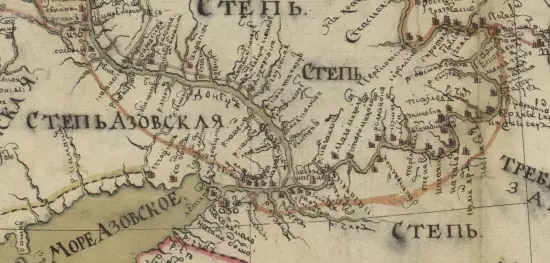 Карта Великого Российского Государства с частями пограничных христианских и мусульманских 1735 года - screenshot_3244.webp