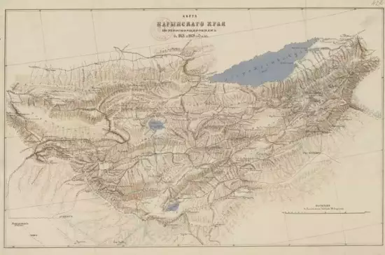 Карта Нарынского края по рекогносцировке в 1868 - 1869 года -  Нарымского края по рекогносцировке в 1868 - 1869 года (2).webp