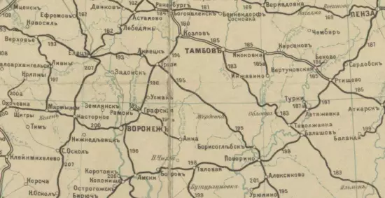 Карта железных дорог и водных сообщений Российской Империи 1908 года - screenshot_3286.webp